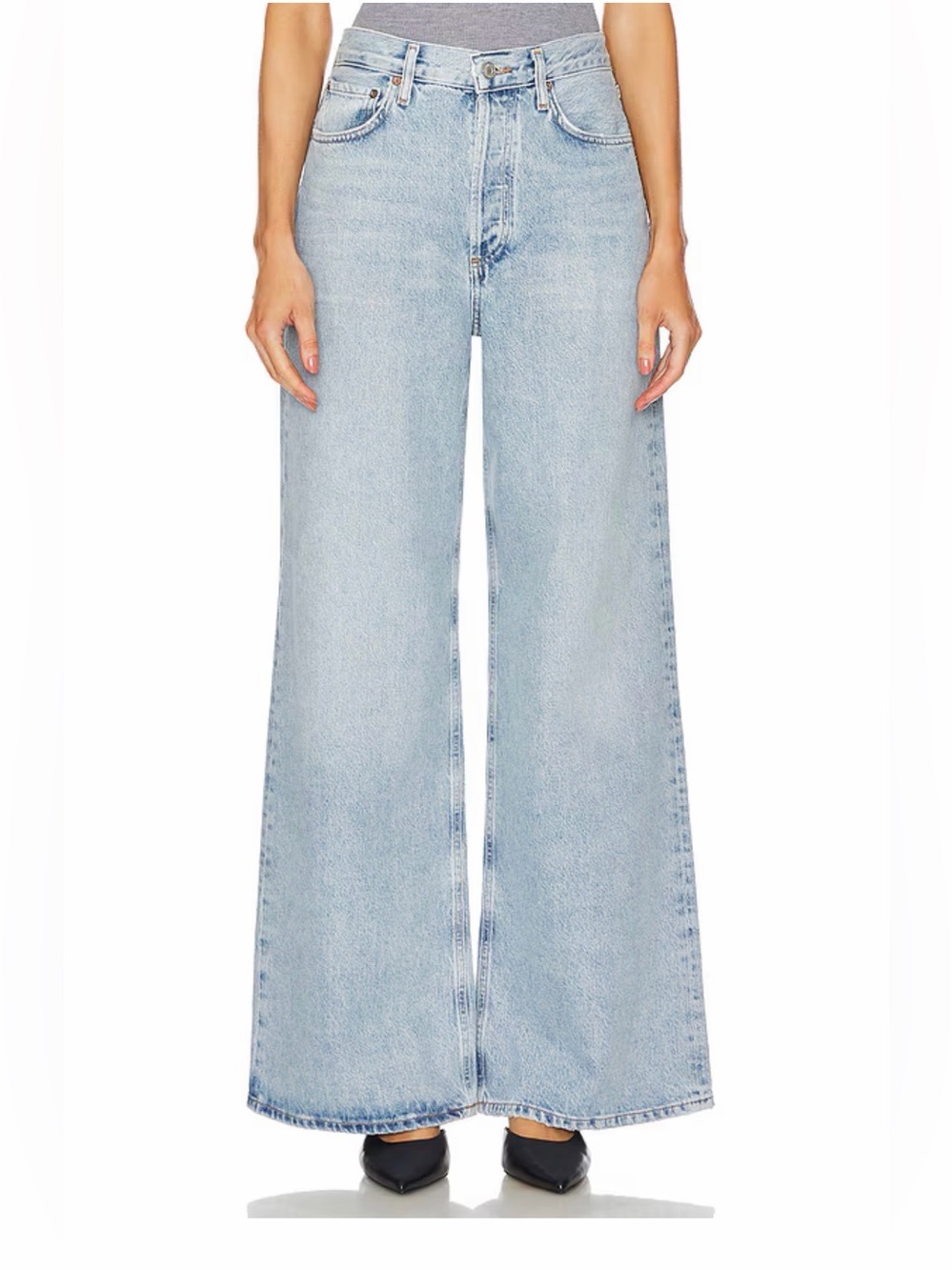 NWT Agolde The Dame Wide Leg Jeans